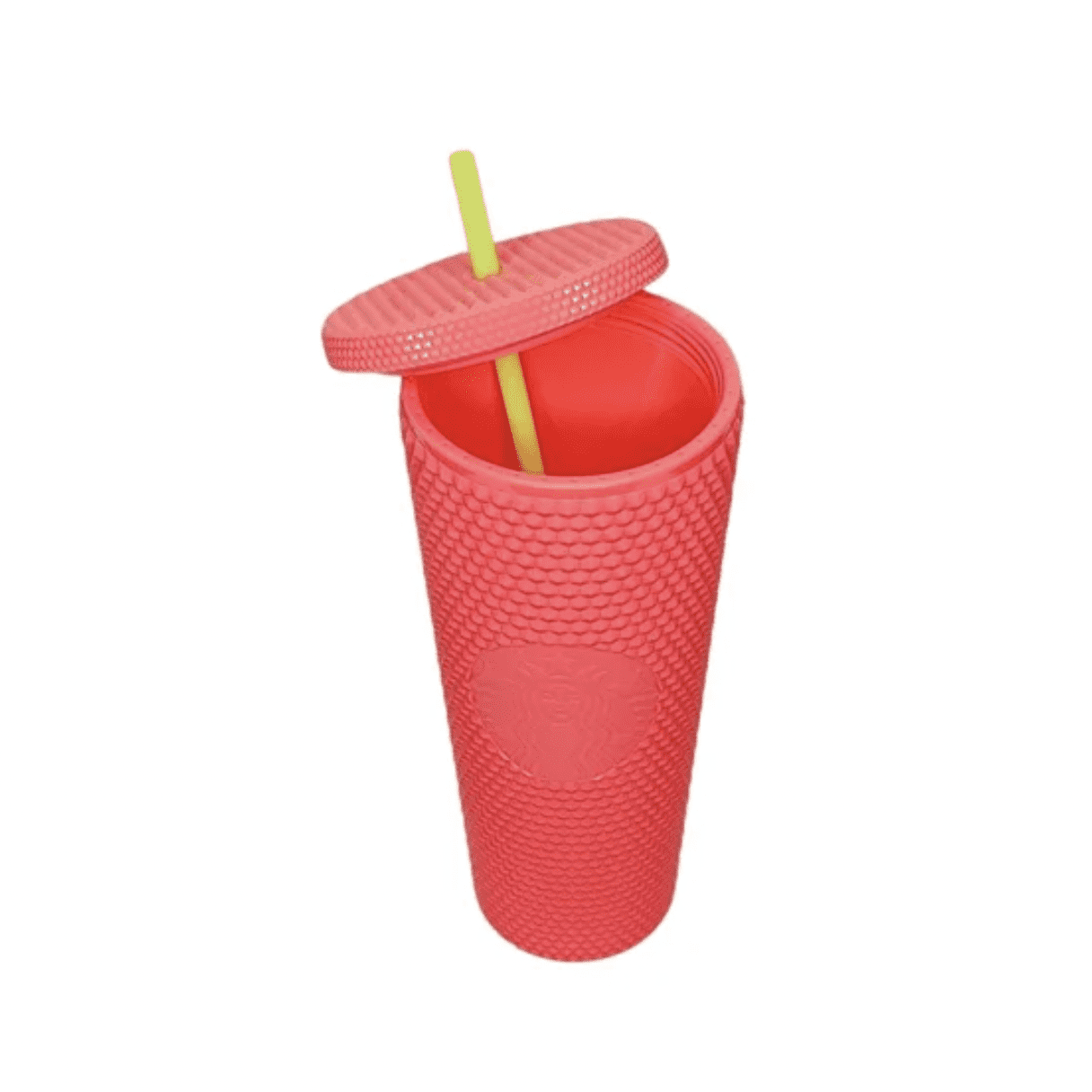 Starbucks 24 oz Dragon Fruit Studded Pink Tabbed Straw Tumbler