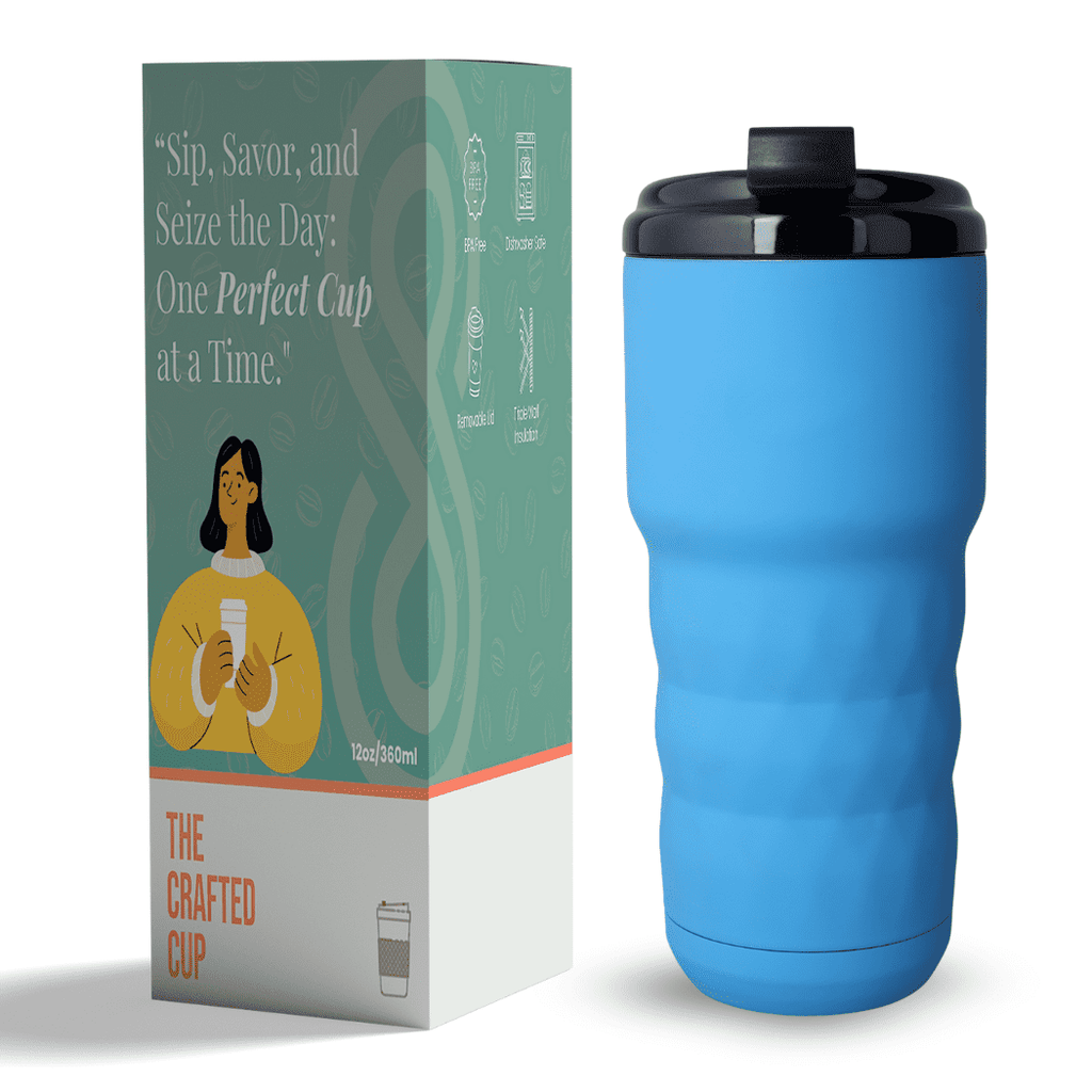 SINT Insulated Coffee Mug 20 oz, Insulated Coffee Cups with Flip Lid, Stainless Steel Coffee Mugs Spill Proof, Double Wall Vacuum Tumblers, Reusable To Go Mug for Hot/Ice Coffee Tea - Blue