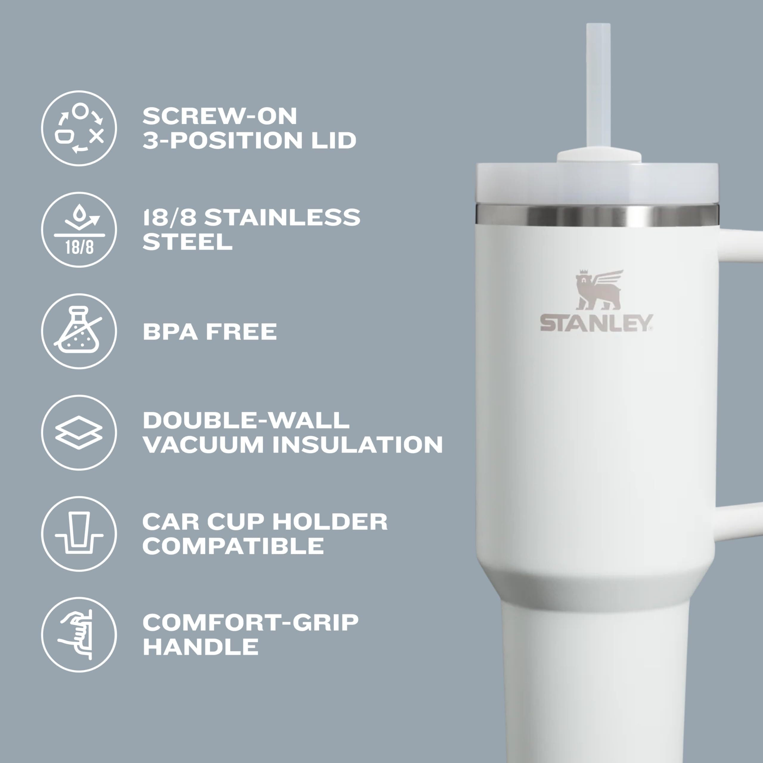Stanley Cup 40oz Stainless Steel Vacuum Insulated Tumbler