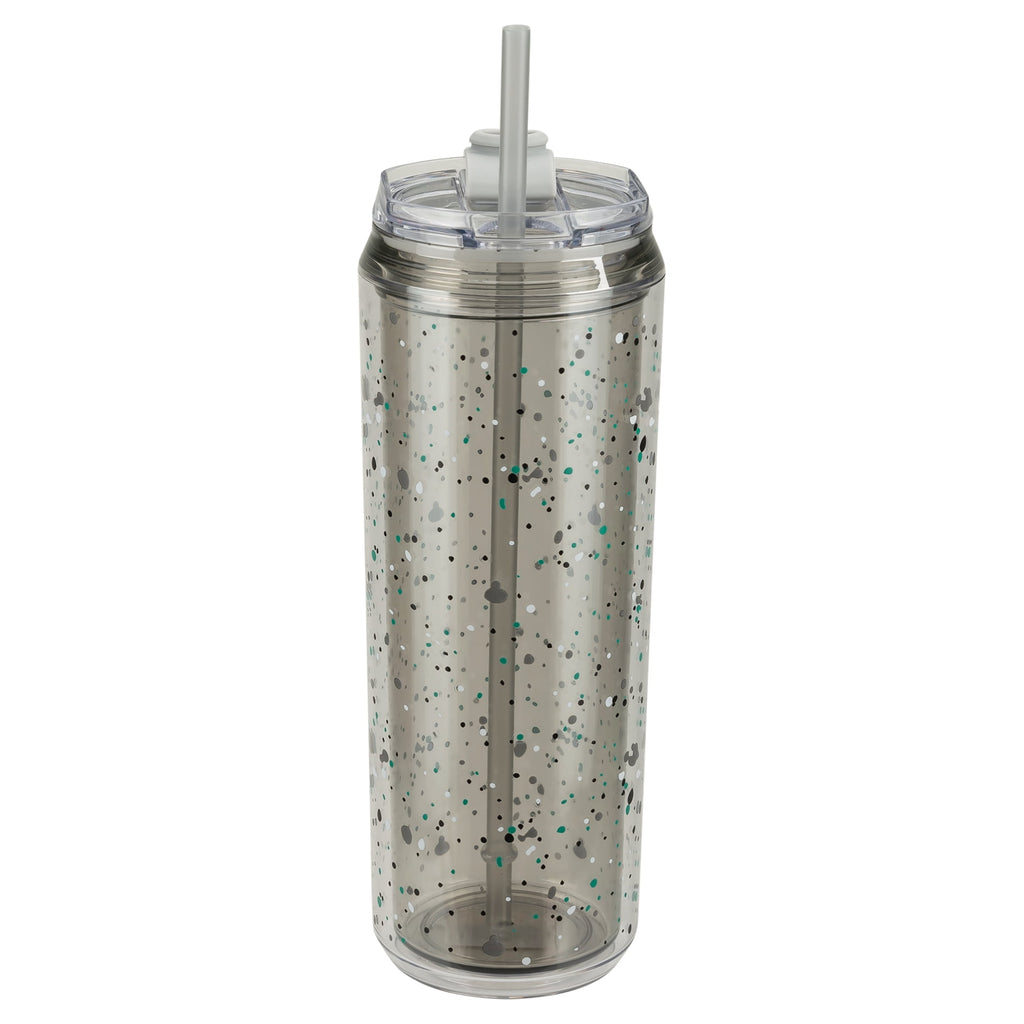 Cool Gear 3-Pack Modern Tumbler with Reusable Straw | Dishwasher Safe, Cup Holder Friendly, Spillproof, Double-Wall Insulated Travel Tumbler | Printed Variety Pack