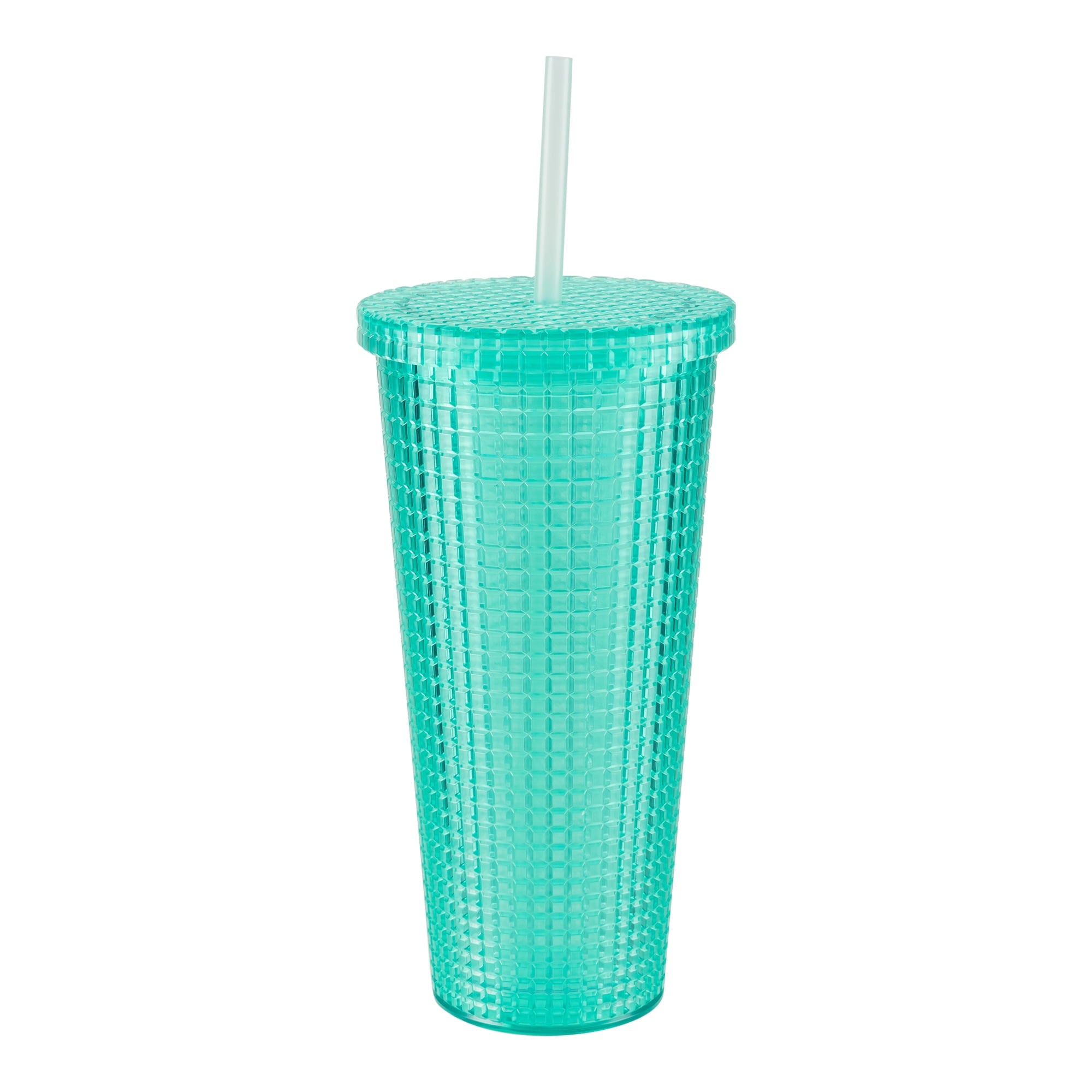 Cool Gear 3-Pack 23 oz Jem Chiller with Reusable Straw | Dishwasher Safe, Spillproof, Double-Wall Insulated Travel Tumbler | Trendy, Textured Design - Variety Pack