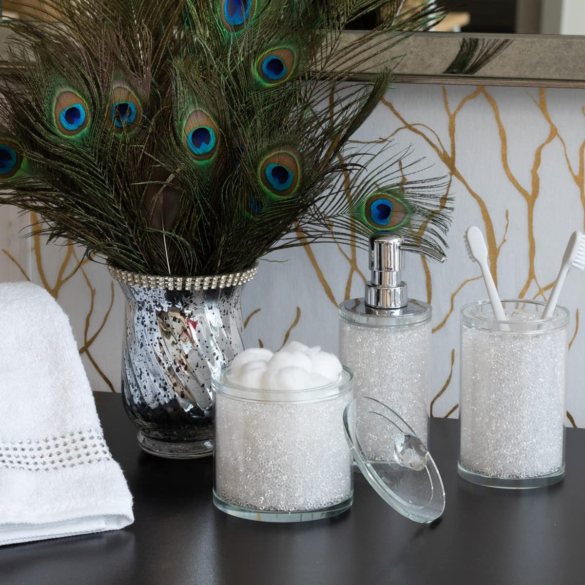 Sparkles Home Rhinestone Crystal-Filled Tumbler
