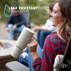 Simple Modern 40 fl oz Insulated Stainless Steel Trek Tumbler with Straw Lid | Graphite