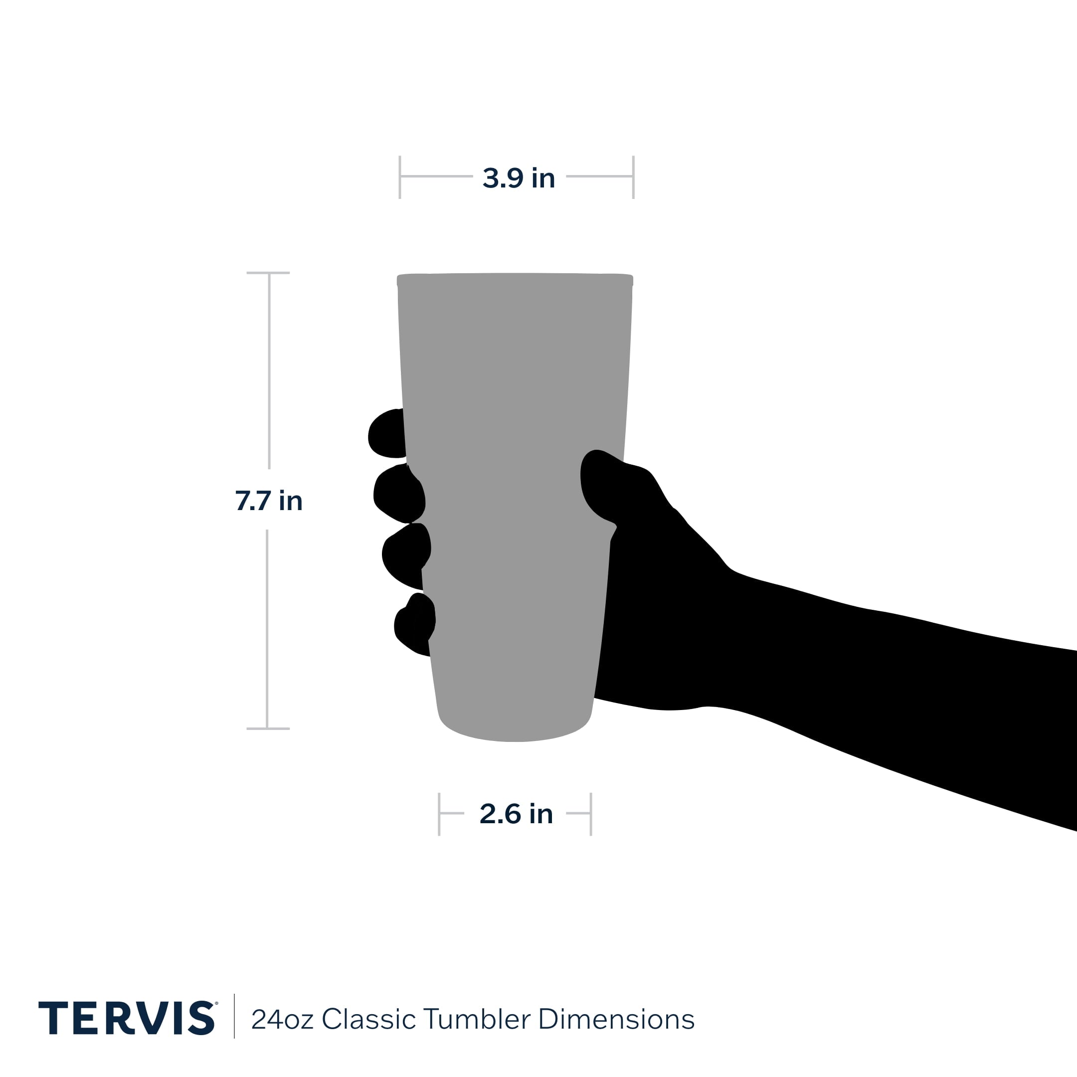 Tervis America250 - All Over Double Walled Insulated Tumbler Travel Cup Keeps Drinks Cold & Hot, 24OZ