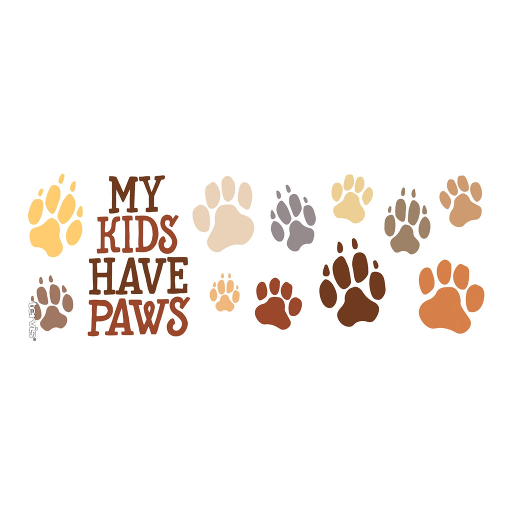 Tervis My Kids Have Paws Made in USA Double Walled  Insulated Tumbler Travel Cup Keeps Drinks Cold & Hot, 16oz Mug, Clear