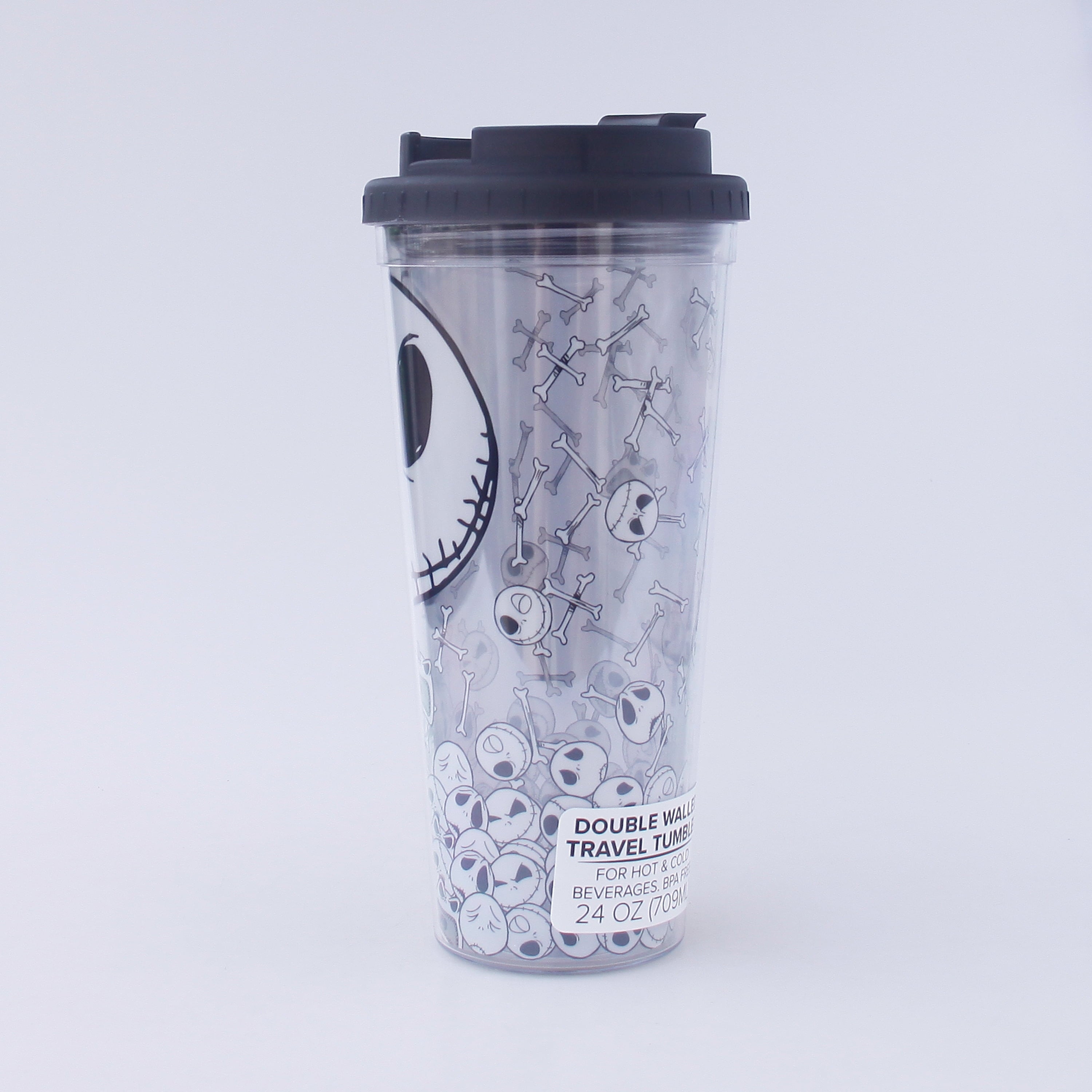 Disney The Nightmare Before Christmas Jack And Skulls Plastic Travel Tumbler
