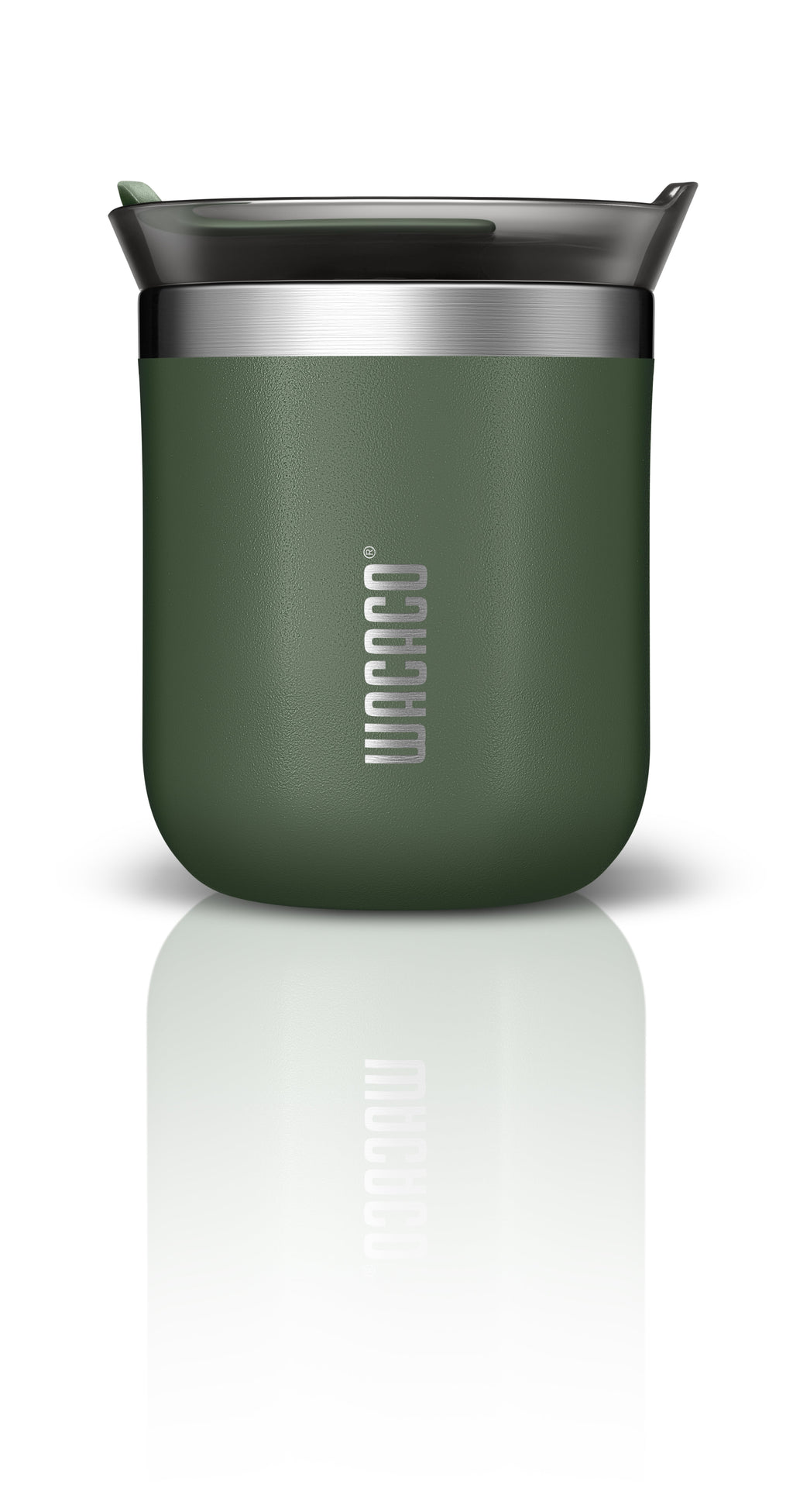 WACACO Octaroma Classico Vacuum Insulated Coffee Mug, Double-wall Stainless Steel Travel Tumbler With Drinking Lid, 6 fl oz (180ml), Pomona Green