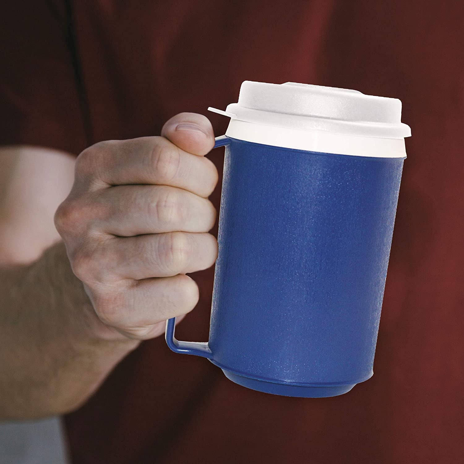Weighted Insulated Mug with Tumbler Lid (12oz), Pack of 2
