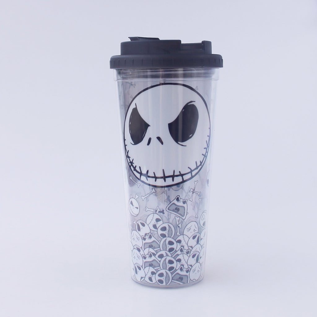 Disney The Nightmare Before Christmas Jack And Skulls Plastic Travel Tumbler