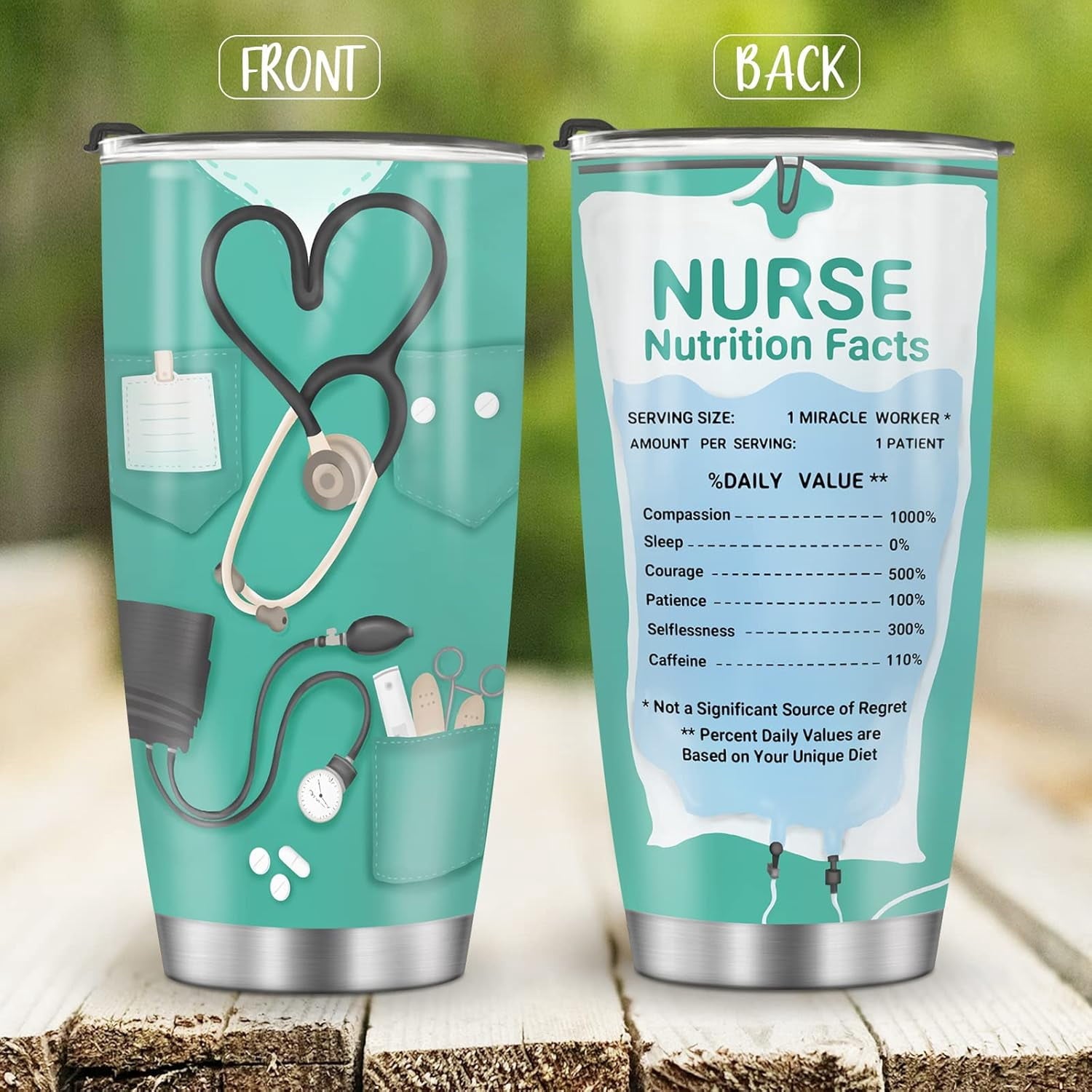 Mug Tumbler Gifts for Nurse - Gifts for Women Girls Nurse Practitioner Appreciation Presents Nursing School Graduation Nurses Week Nurse Accessories 20oz Stainless Steel Coffee Cup