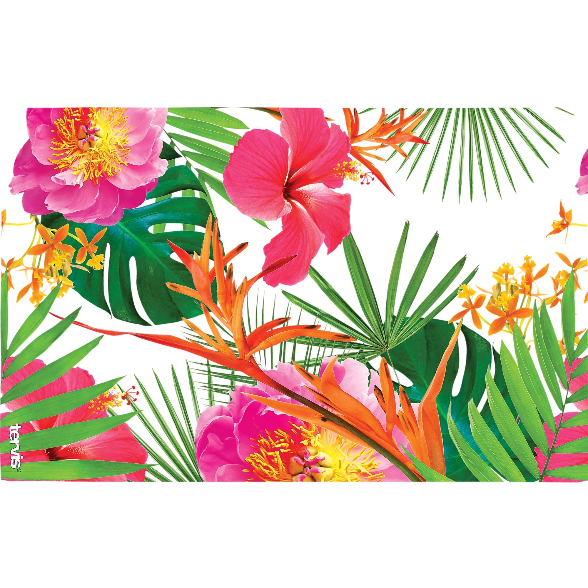 Tervis Tropical Hibiscus Photo Made in USA Double Walled Insulated Travel Tumbler, Clear 16oz