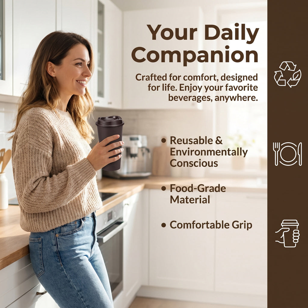 24 Pack Reusable Coffee Cups with Lids 16 oz To Go Travel Cups with Lids Travel Mugs Plastic Tumblers Reusable Coffee Tumblers for Hot and Cold Drinks, Dark Colors