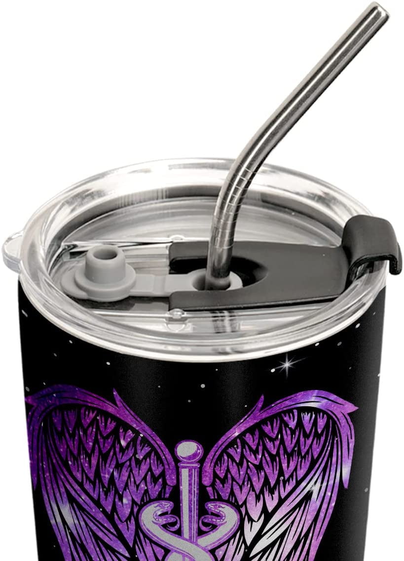 20oz Nurse Gifts for Women, Gifts for Nurse, Medical Assistant Gifts, Coffee Thermos for Women, Nurse Practitioner Gifts for Women Hero Nurse Tumbler Cup, Insulated Travel Coffee Mug with Lid