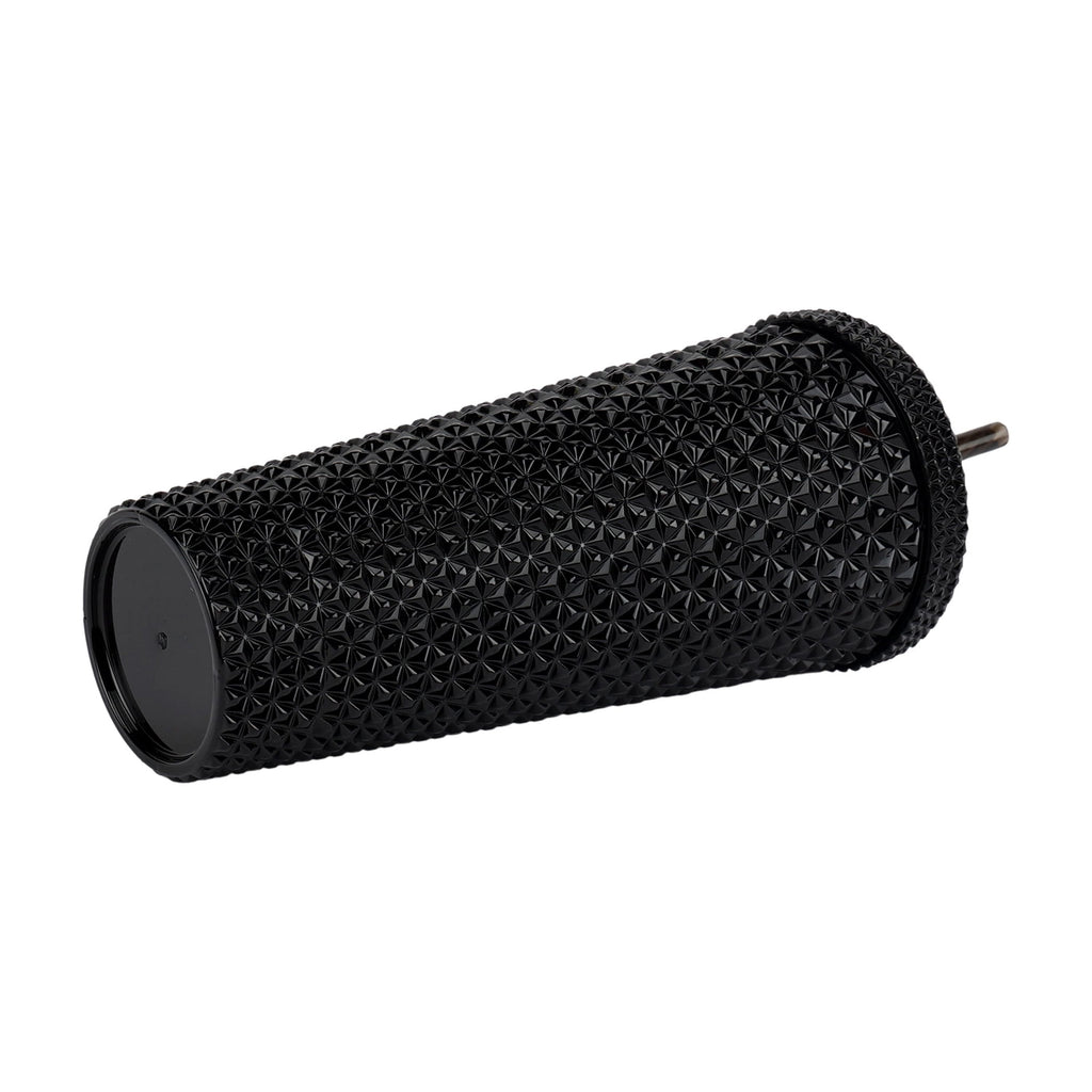 (4 pack) Mainstays 26-Ounce Capacity Plastic Double Wall Insulated Iridescent Textured Tumbler with Straw, Black