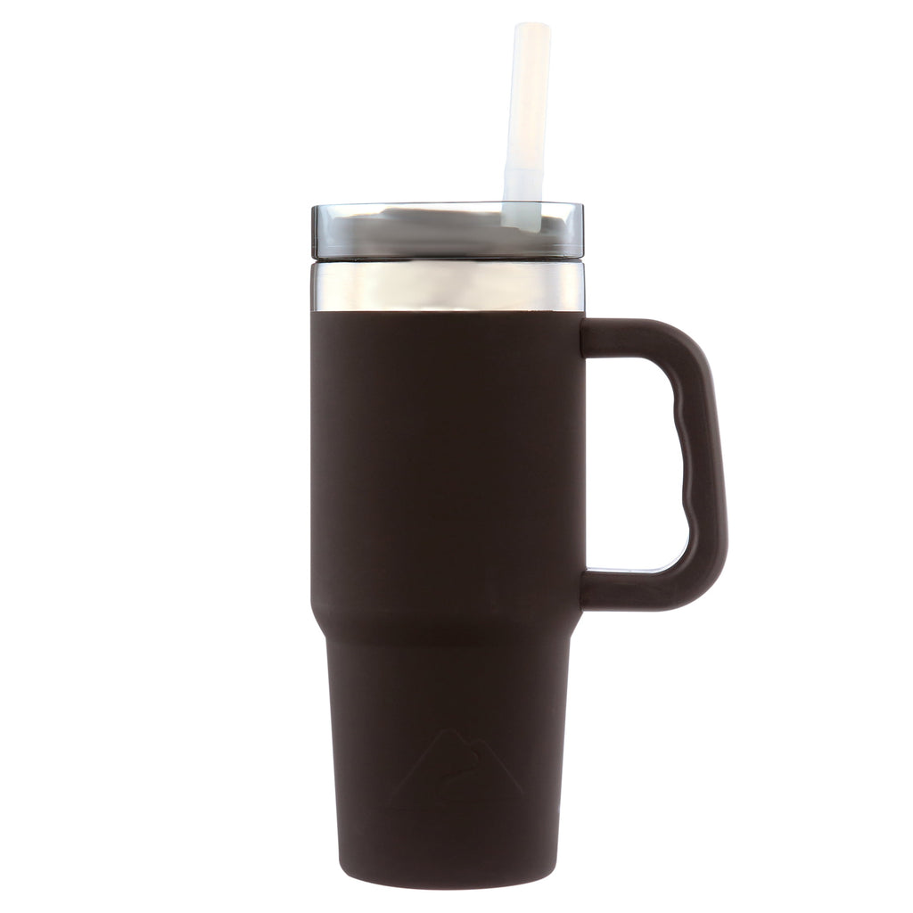 (6 pack) Ozark Trail 18 oz Stainless Steel Insulated Tumbler with Handle, Black