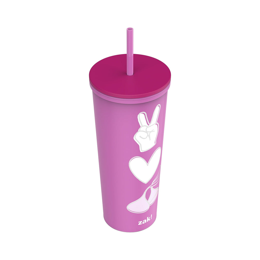 Valentine's Day 22 oz Plastic Hershey's Kiss Insulated Tumbler with Straw
